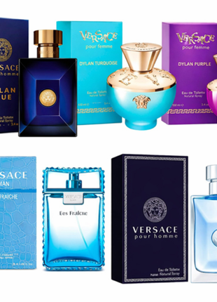 Combo 5 Perfumes Versace Dama y Caballero-2601038