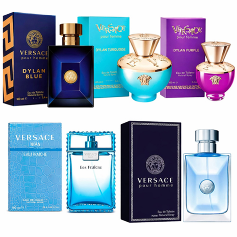 Combo 5 Perfumes Versace Dama y Caballero-2601038