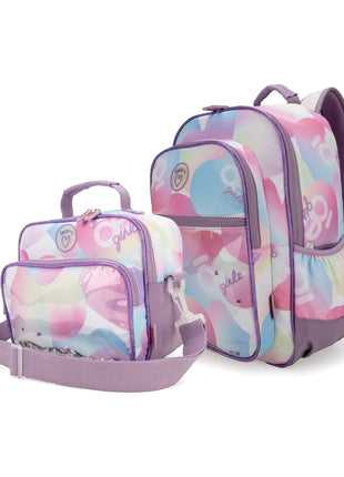 Combo Cloe Mochila y Lonchera Niña 2 Pzas | Lila-2601043