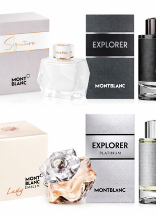 Combo 4 Perfumes Montblanc Dama y Caballero-2601050