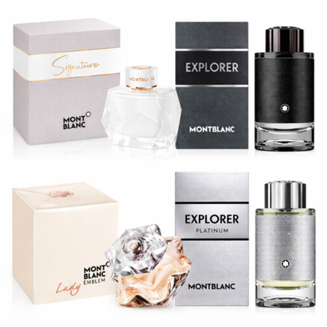 Combo 4 Perfumes Montblanc Dama y Caballero-2601050