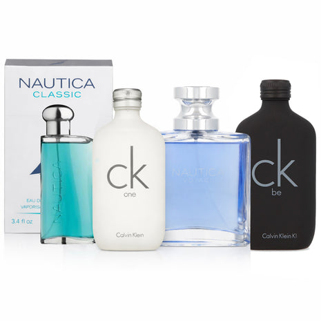 Combo 4 Perfumes Calvin Klein y Nautica Caballero-2602008