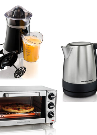 Combo cocina Exprimidor de cítricos 66333, Horno eléctrico 31401 y Tetera 40998