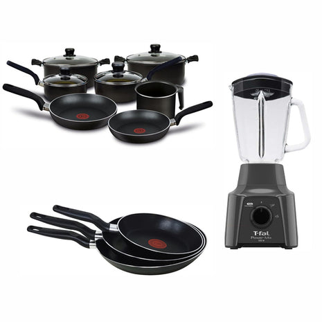 Combo cocina Licuadora LN283BMX, Batería de cocina 226100 y Set de 3 sartenes 0389300