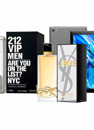 Combo Tablet Ghia GVPN + Perfume 212 CH001 + Perfume Yves Saint YVLLIB-785