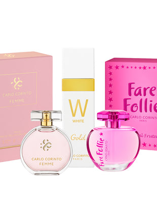 Combo Carlo Corinto 3 perfumes E011 Dama