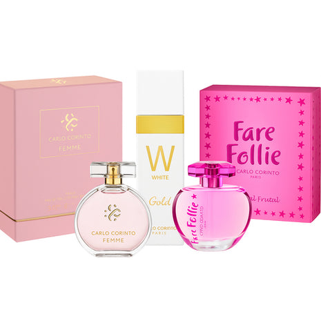 Combo Carlo Corinto 3 perfumes E011 Dama
