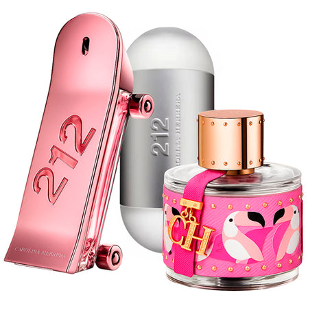 Combo Carolina Herrera 3 piezas E077 Dama