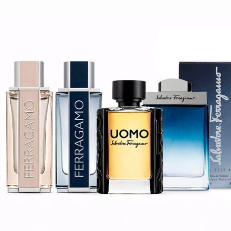 Combo Salvatore Ferragamo 4 perfumes E111 Caballero