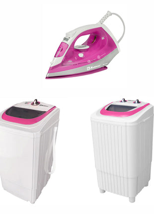 Combo cuidado para la ropa Lavadora LCK60, Centrifugadora SCK-55 y Plancha PKK350R