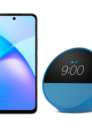 Combo Electrónica Celular Infinix X6725-128-NO + Bocina Alexa ECHOSPOT-AZUL