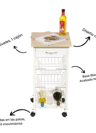 Carrito de Cocina KT44135