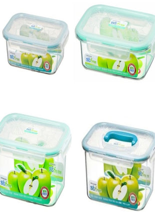Set de 4 Contenedores rectangulares Bisfree Tritán LBF999 Lock & Lock