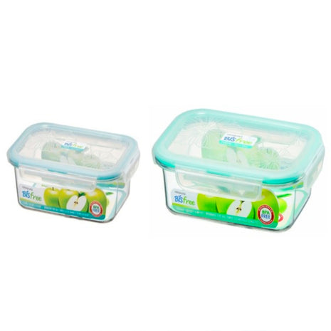 Set de 4 Contenedores rectangulares Bisfree Tritán LBF999 Lock & Lock