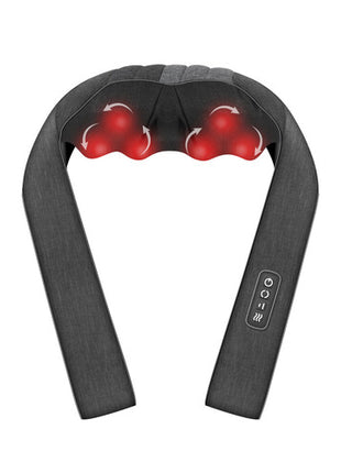 Masajeador Life&Care de Cuello con Calor y 4 Nodos Negro