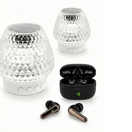 Highlink Bocinas Berry Speaker Con Audífonos LinkBuds Negro