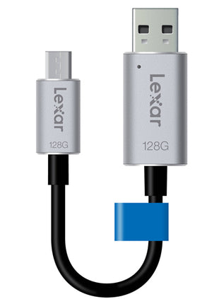 Lexar memoria micro usb Mod. LJDC20m-128BBNL, para mac y pc 128 Gb