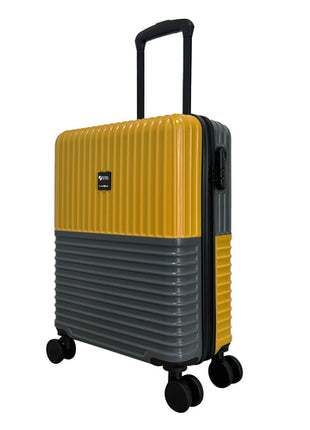 Maleta de 20" Lombardía amarillo con gris Peak Tour