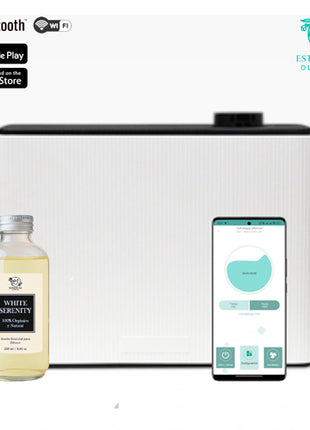 Estrategas Olfativos Difusor Aromático Luxury LUB-00 blanco con depósito de 1L