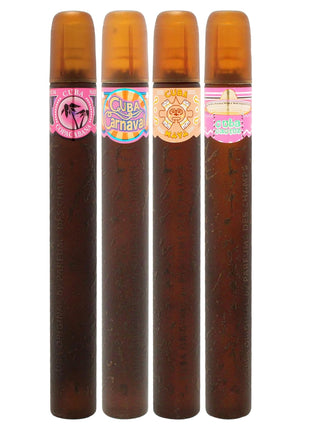 Cuba Set Minis Latina Collection 4 piezas Copacabana 35 ml + Carnaval 35 ml + Maya 35 ml + Cactus 35 ml. Dama