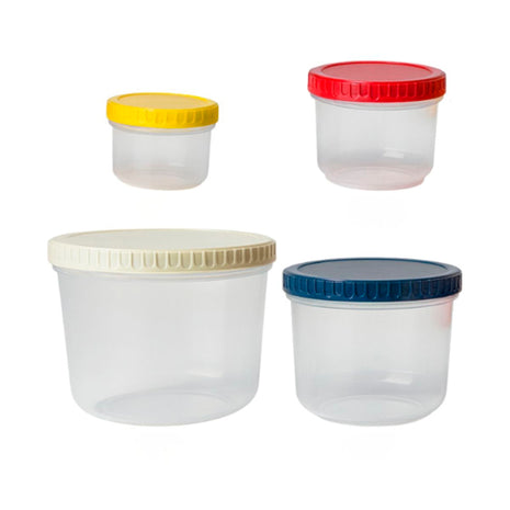 Good & Good Set de 4 recipientes M05-JR0034 transparente para snack