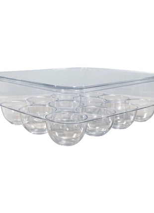 Good & Good Organizado para 12 huevos M10-OH0039 transparente con tapa