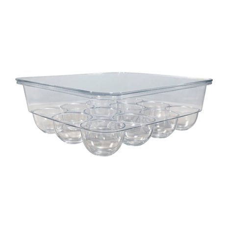 Good & Good Organizado para 12 huevos M10-OH0039 transparente con tapa