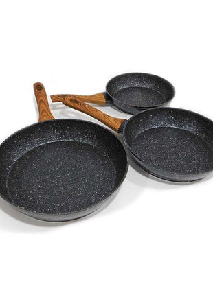 Set de 3 sartenes de alta calidad negro Good & Good