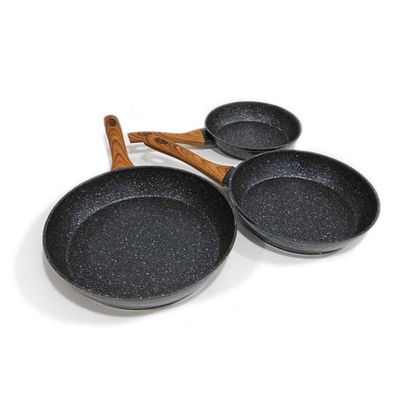 Set de 3 sartenes de alta calidad negro Good & Good