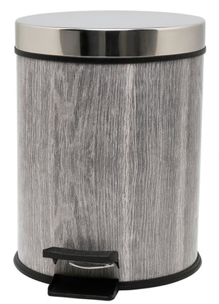 Good & Good Bote de basura M136-BB0001 gris con pedal 8L
