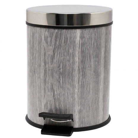 Good & Good Bote de basura M136-BB0001 gris con pedal 8L