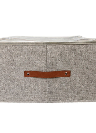 Good & Good Caja organizadora M142-CO0007 gris tipo lino 52L