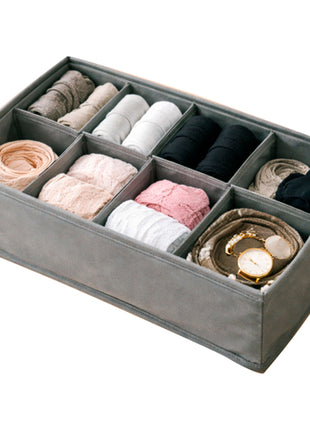 Good & Good Caja organizadora M142-OR0003 gris de tela con 8 divisiones