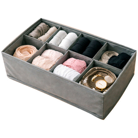 Good & Good Caja organizadora M142-OR0003 gris de tela con 8 divisiones