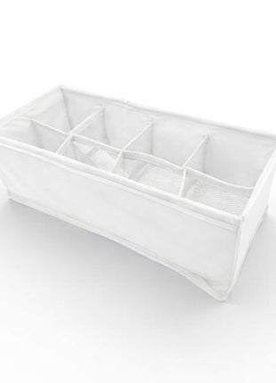 Good & Good Caja organizadora M142-OR0004 blanco de tela con 8 divisiones