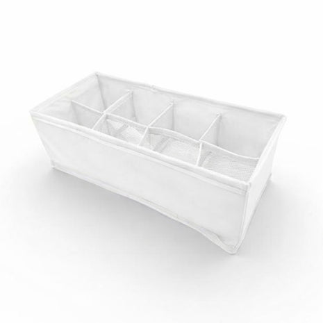 Good & Good Caja organizadora M142-OR0004 blanco de tela con 8 divisiones