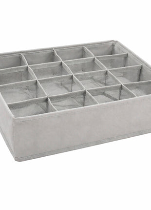 Good & Good Caja organizadora M142-OR0005 gris de tela con 16 divisiones