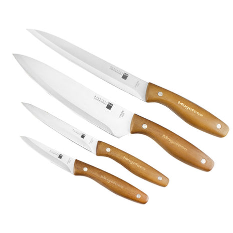 Set de Cuchillos Mag Wood 4 piezas Magefesa