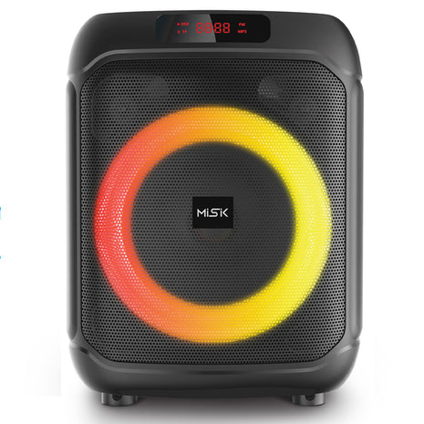 Misik Bafle Portátil MB103 negro de 8” TWS con luz LED