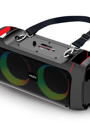 Misik Sistema de Audio Portátil MB105 negro con luces LED
