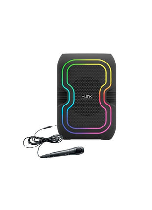 Misik Bafle Portátil MB109 negro de 8” TWS con luz LED