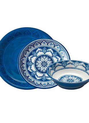 Costco Vajilla 12 Piezas MELI12AZUL Melamina Azul