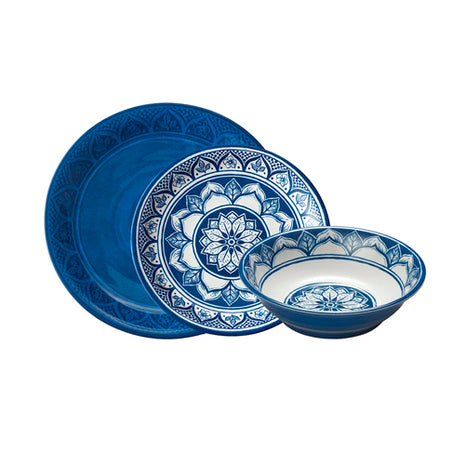 Costco Vajilla 12 Piezas MELI12AZUL Melamina Azul