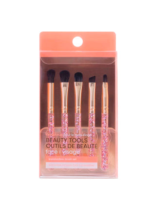 Miniso Set de Mini Brocha Brillante MINIBROC5 5pz Rosa