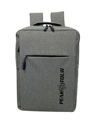 Peak Tour mochila backpack paris Mod. MOCHILAPARISPLATA, color: gris para laptop