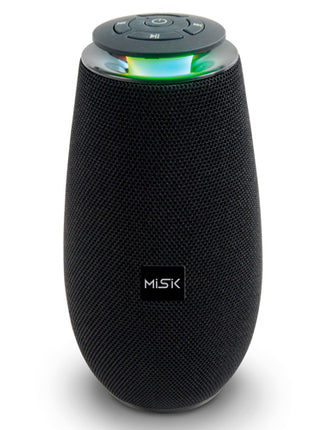 Misik Bocina Bluethooth MS236 negro TWS, reproductor de tarjeta Micro SD y USB