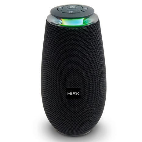 Misik Bocina Bluethooth MS236 negro TWS, reproductor de tarjeta Micro SD y USB