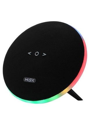 Misik bocina Mod. MS244, color: negro, portátil tws con luz led
