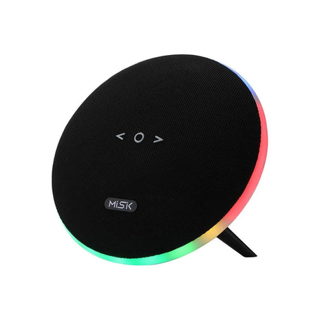 Misik bocina Mod. MS244, color: negro, portátil tws con luz led