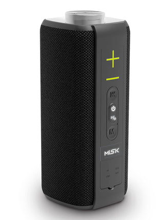 Misik Bocina portátil MS247 negro TWS con luz LED y reproductor USB